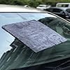 HIDMD Microfibre Edgeless Car Towels Professional Microfiber Cloths for Car AUTO MOTO Drying Washing Detailing Buffing Polishing Plush Edgeless Cloth 16x16 inch 6Pack Grey #5