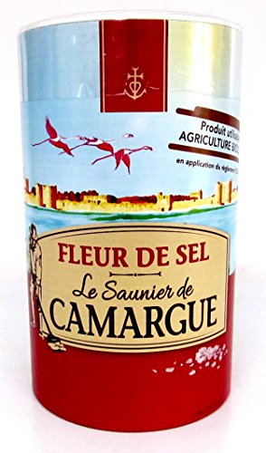 Le Saunier De Camargue Fleur De Sel Sea Salt (Round Box), 35.2 Ounce