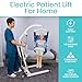 Vive Electric Patient Lift for Home Use with Sling - Portable, Adjustable Medical Patient Lift for Home Use - Electric Sit to Stand Chair for Elderly, Adults & Handicap - Person Floor Transfer Assist