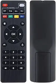 Controle Remoto para TV Box 4K, Universal com Botões de Navegação e Controle de TV