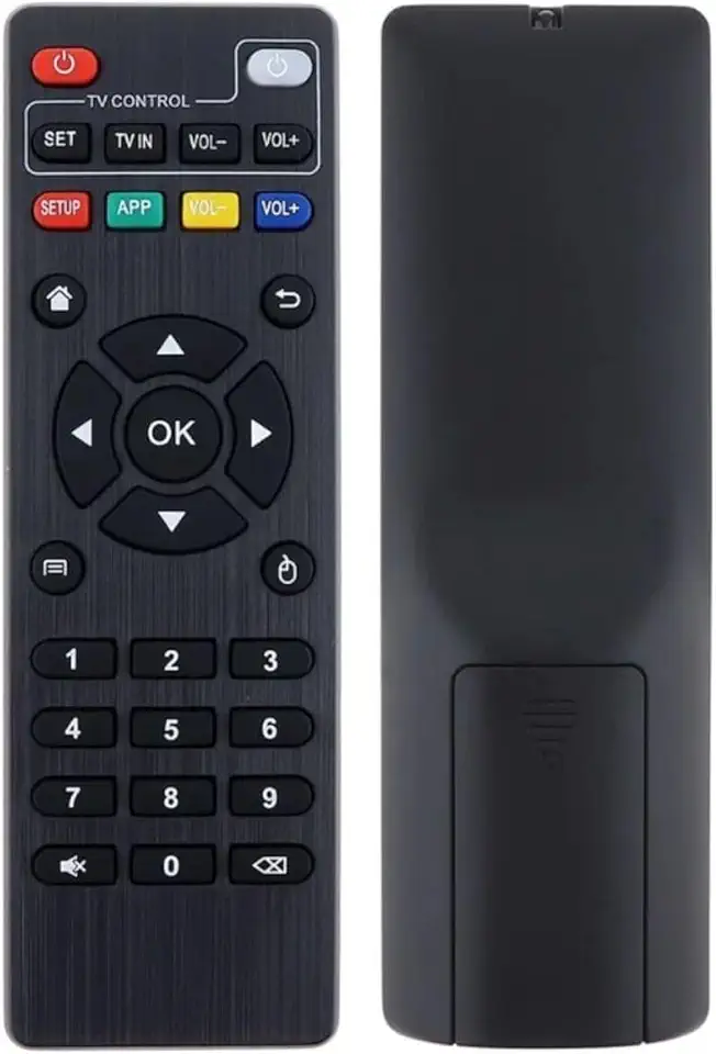 Controle Remoto para TV Box 4K, Universal com Botões de Navegação e Controle de TV