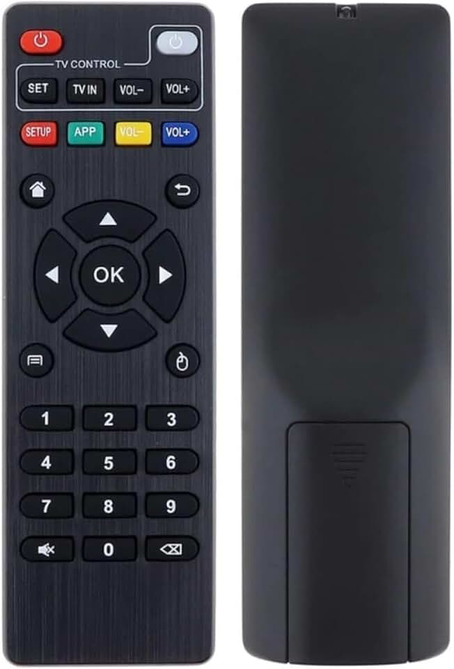 Controle Remoto para TV Box 4K, Universal com Botões de Navegação e Controle de TV