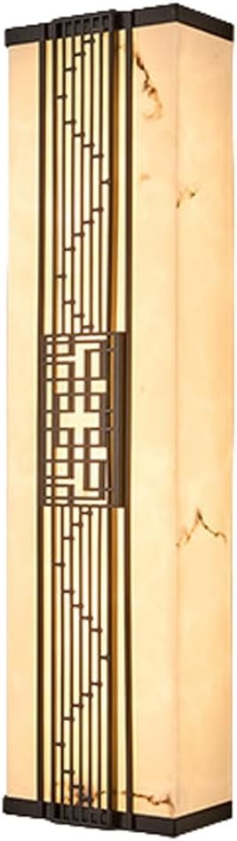 LED Outdoor Wall Lantern, 20" Black Lattice Stainless Steel Housing