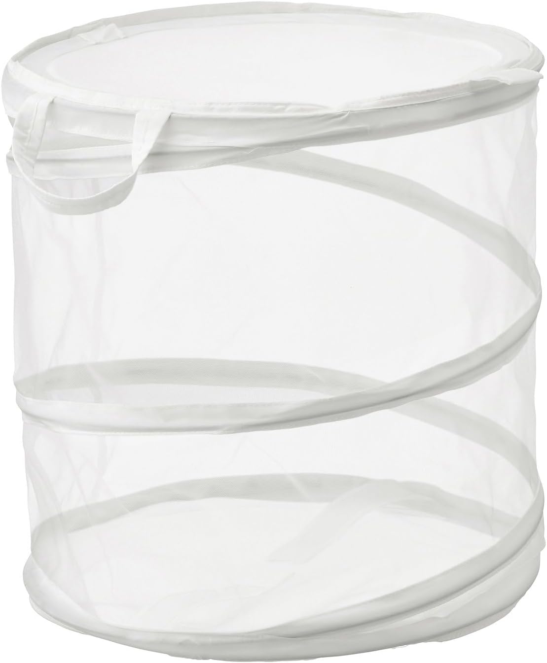 FYLLEN Collapsible Laundry Basket, White, 21 Gallon, 19.75 x 17.75 inches, set of 2