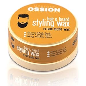 Morfose Hair and Beard Styling Cream, Matte Medium Hold Styling Wax to Shape And Nourish Your Beard, Argan oil,Natural Look Beard Cream Flexible Mould All Day (150 ml (Pack of 1))