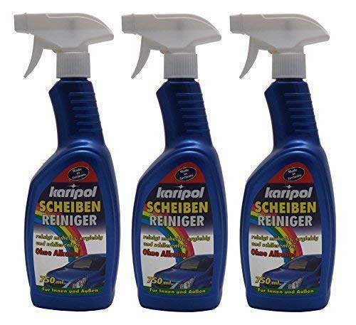 12 x 750ml karipol Scheibenreiniger, Glasreiniger, Auto Scheiben Reiniger