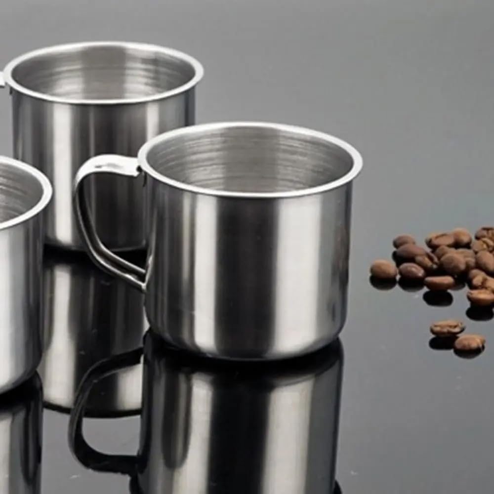 Nuts Tasses a expresso double paroi avec sa cuillère, Lot de 3 tasses de 80 ml