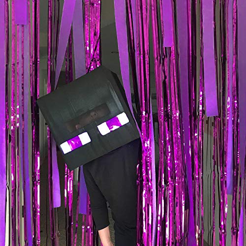 Image of 8 Rolls Purple Crepe Paper Streamers, Wedding Birthday Baby Shower Halloween Party Decoration, Rainbow DIY Supplies, Living Room Bedroom Decor
