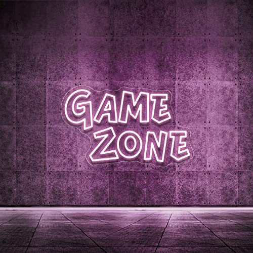 Yikbik Gaming Neon Sign, Game Zone Neon Signs For Wall Decor, Gamer Neon Sign For Room Decor - Neon Gaming Sign For Gamer Room Decor - Led Sign Best Gamer Gifts For Teen Boys, Kids(Pink) #TOP5