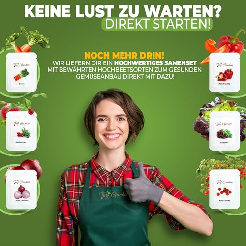 Hochbeet auf Rollen aus Holz für Balkon und Terrasse