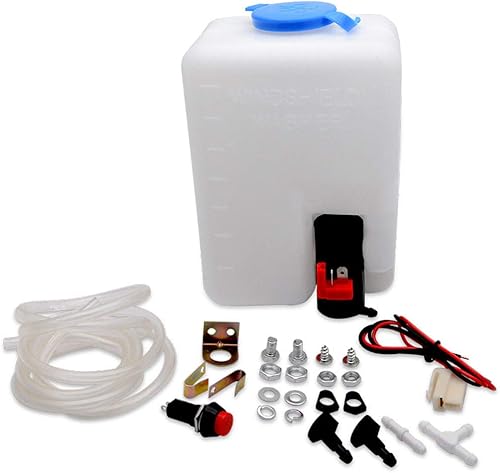 Kit de botella universal para limpiaparabrisas con manguera de bomba, chorros, interruptor de cableado para VW Classic Car 12V, barco y marino