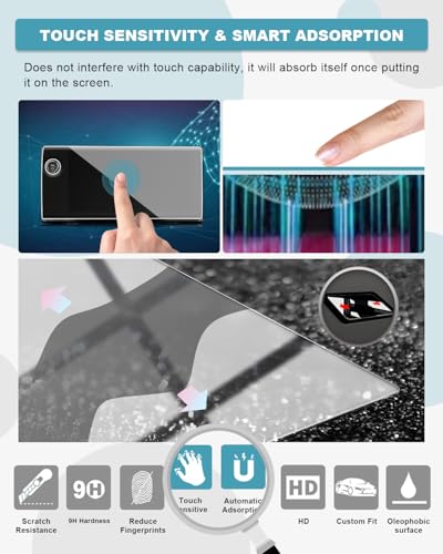 Image of CDEFG 2Pcs Tempered Glass for 2024 2025 2026 Acura ZDX Screen Protector, for 2024 2025 2026 Honda Prologue (11.3 inch Navi & 11 inch Dash) Accessories Screen Cover, HD 9H Hardness