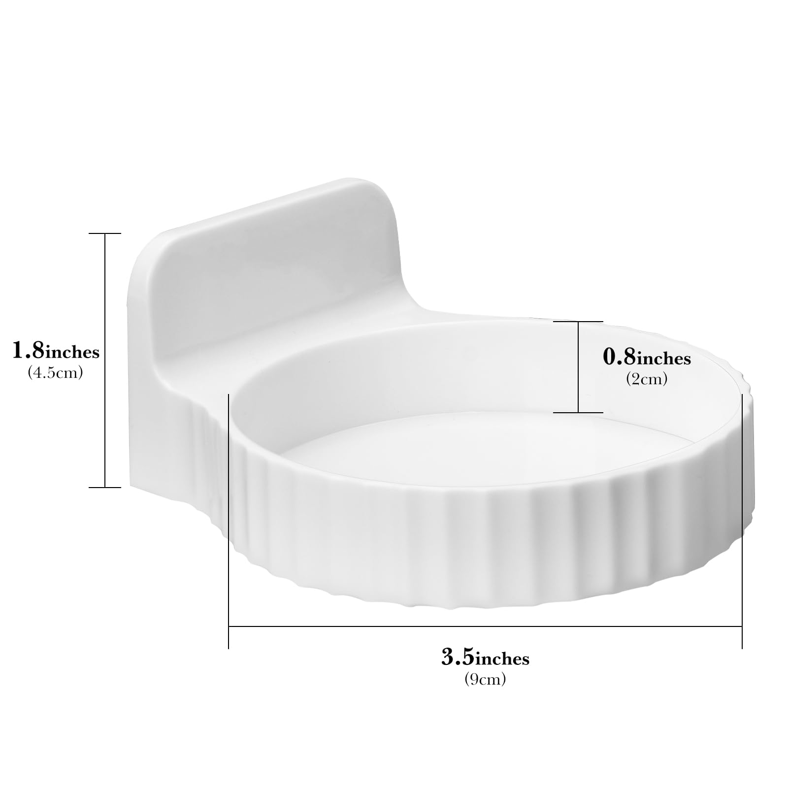 Linkidea 2 Pack Reed Diffuser Holder, Wall Mounted No Drill Aromatherapy Diffuser Standing Shelf Storage Holder for Household, Home Fragrance Reed Diffuser Rack for Bathroom/Bedroom/Study (White)