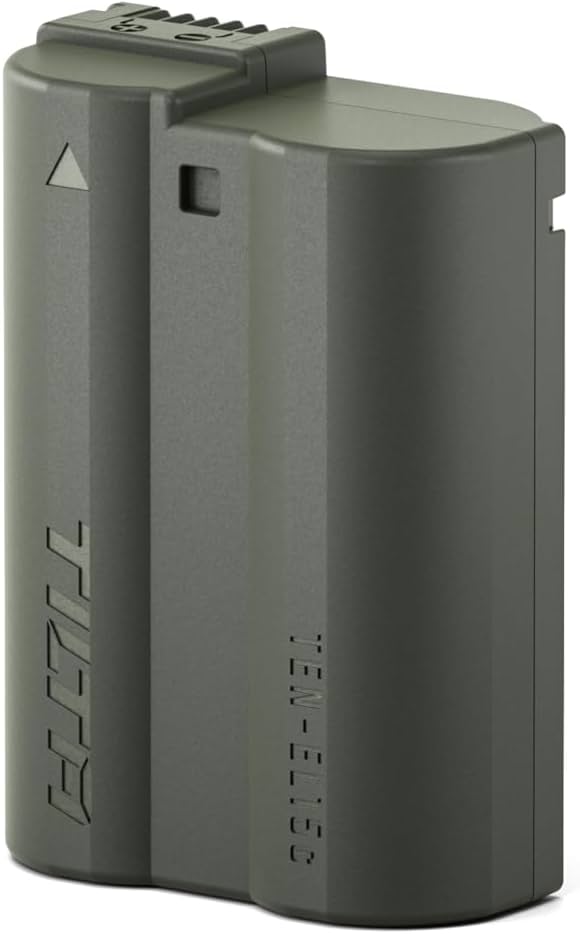 Tilta EN-EL15C Batería Recargable con Entrada USB-C 2400mAh | Compatible con Nikon Z8, Zf, Z7II, Z6II, Z6III, Z7, Z6, Z5, D850, D780, D810, D750, D610, D500, D7500, D7200 | Verde