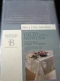 Everyday Luxuries Clear Vinyl Tablecloth Protectors- By Elrene- Assorted Sizes- Oblong/Oval (70 x 120 Oblong/Oval)