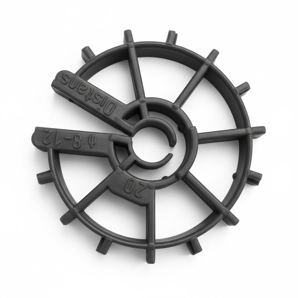 500 Stk. Ringabstandshalter 20 mm | Abstandshalter für Beton & Bewehrung | Abstandhalter Senkrechte | Bewehrung Sternchenabstandhalter | Bewehrung Keilen für betonstahl