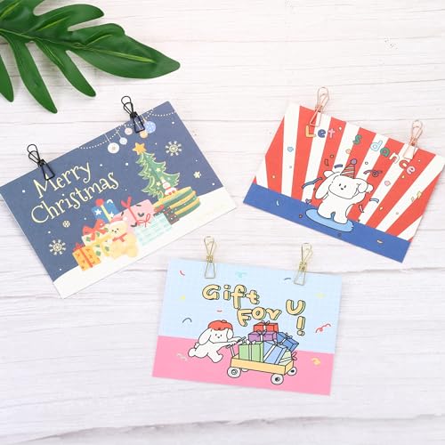 QUARKZMAN 50 Stk Metall Draht Hohl Klammern 32mm Niedliche Mini Büro Klammer Schwarz für Kleidung Rechnung Papier Büro Bedarf