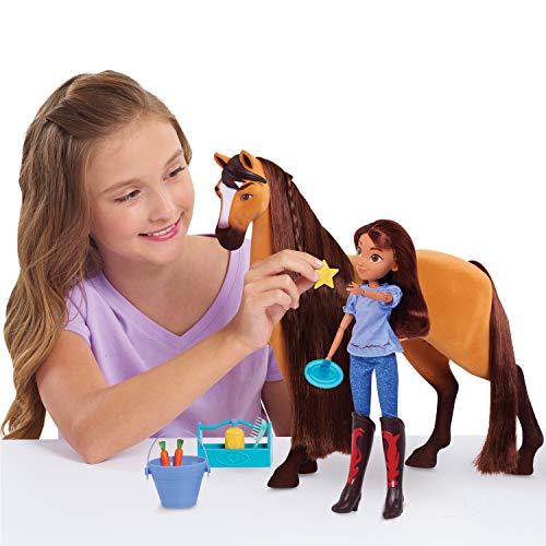 image for DreamWorks Spirit Riding Free Deluxe 14 Inch Spirit Horse and 11.5 Inc