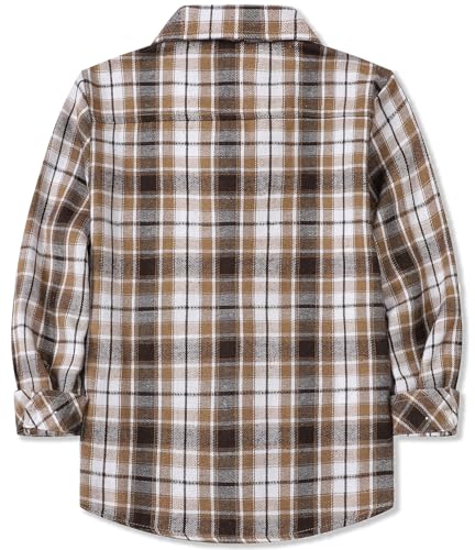 Image of Betusline Boy and Men Button Down Plaid Shirt | Soft,Breathable and Comfortable Fabric