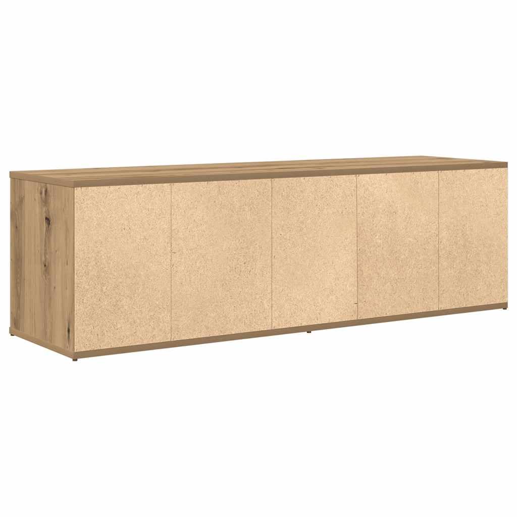 TV-Schrank Artisan-Eiche, 120x34x37 cm, Holzwerkstoff, robuster TV Ständer für Wohnzimmer, modernes Media Center, langlebige Wohnzimmer Möbel
