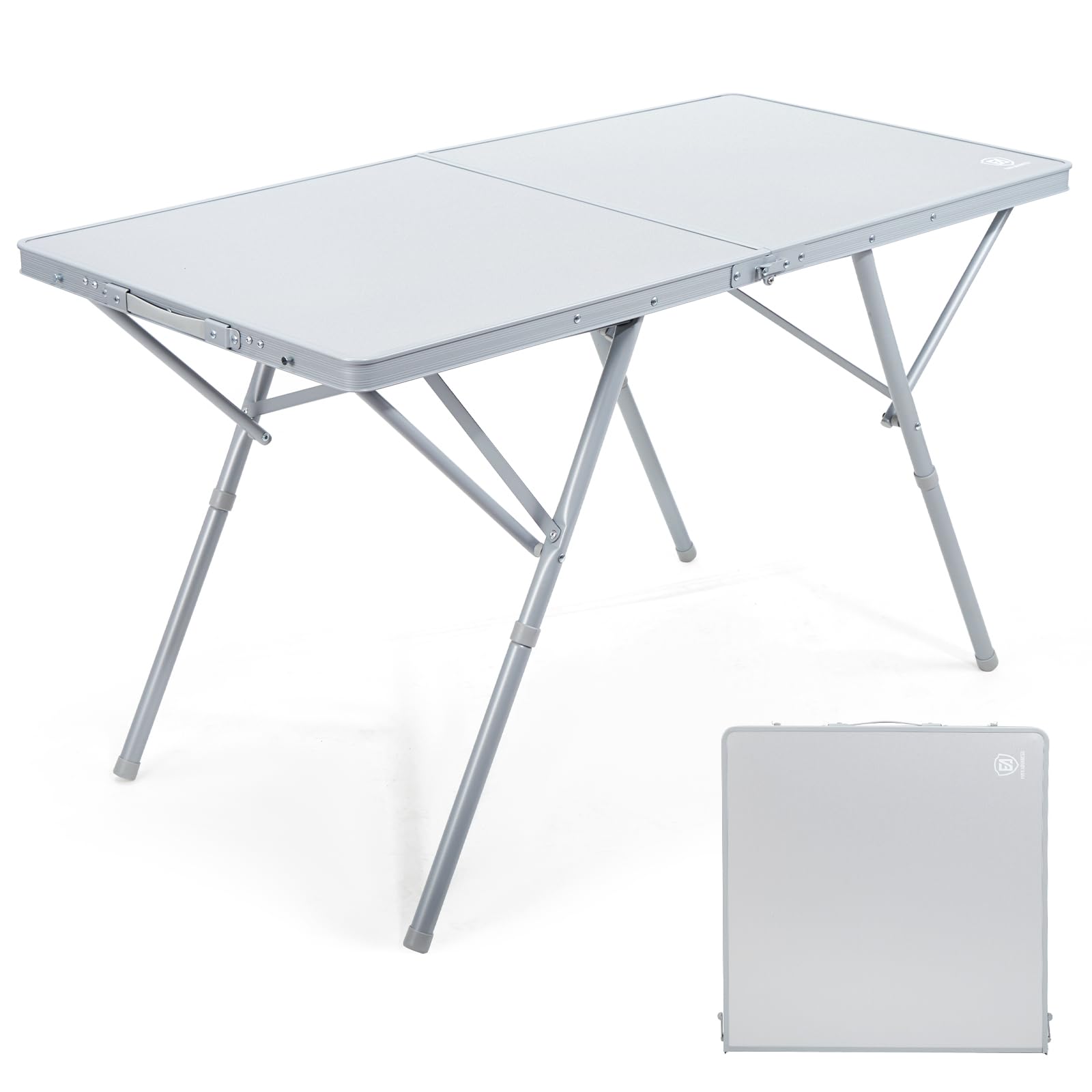 EVER ADVANCED Campingtisch faltbar 120x60cm Klapptisch XL für 4-6 Personen Falttisch bis 60kg Stabiler Struktur für Camping Picknick Garten Balkon Garten