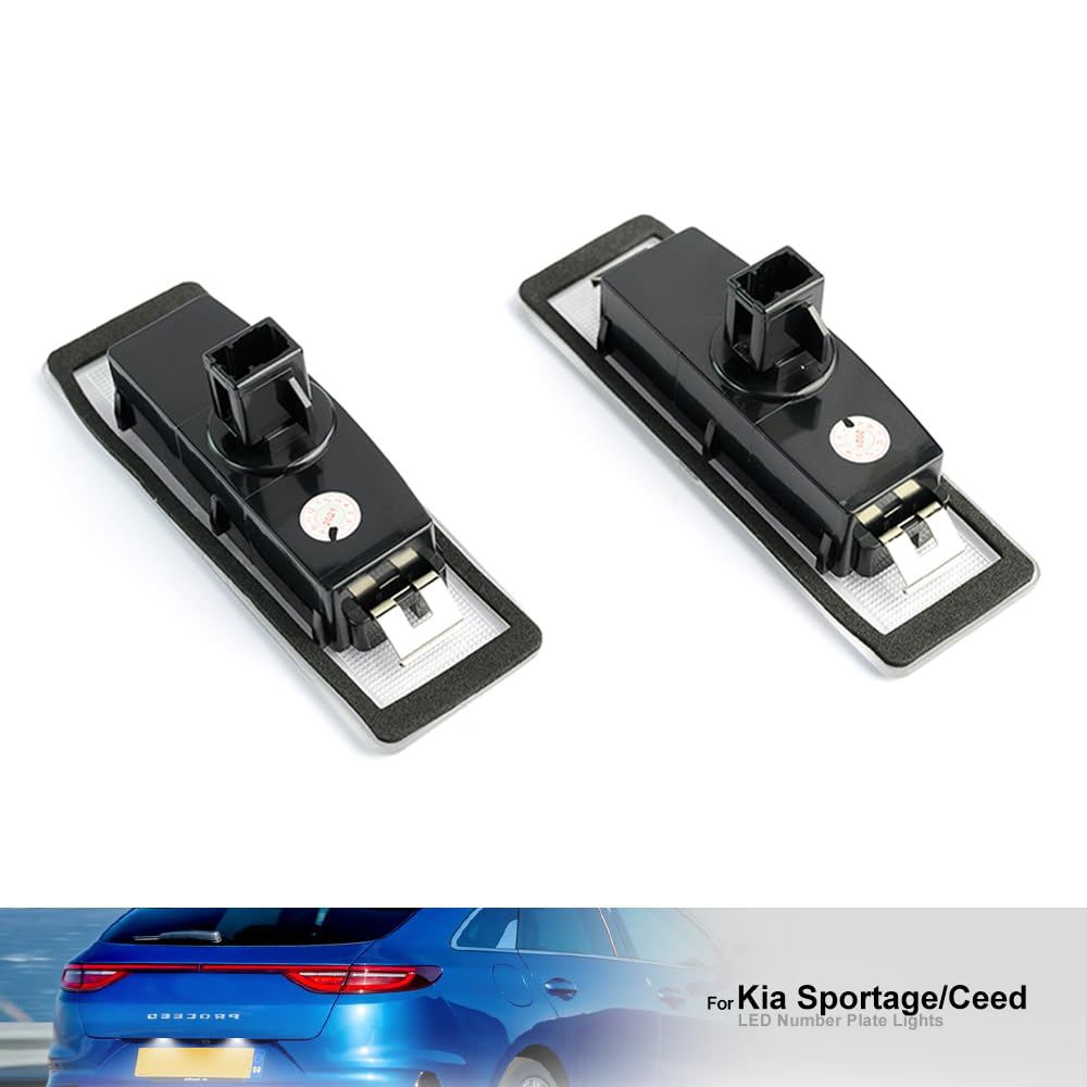 Luce Targa Posteriore Per Kia Sportage 2011-2016 | Sostituzione OEM 92501-3W000 | Fanale Targa Nero