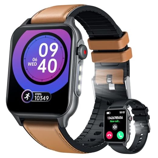 Montre Connectée Homme Militaire Watch: 2.0" Smartwatch avec Appels Bluetooth 100 Modes de Sport Montre Fitness homme avec 3 Lampe de Poche LED IP67 étanche Smart Watch pour Android Phone et iphone