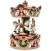 Christmas Tree in White Spinning Music Box Figurine