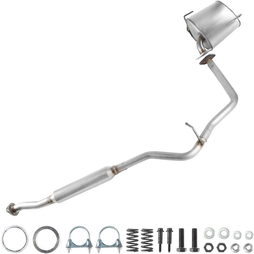 Resonator Pipe Muffler Exhaust System Kit Compatible with 2014 2015 2016 Subaru Forester 2.5L, Direct Fit Auto Replacement Part Set