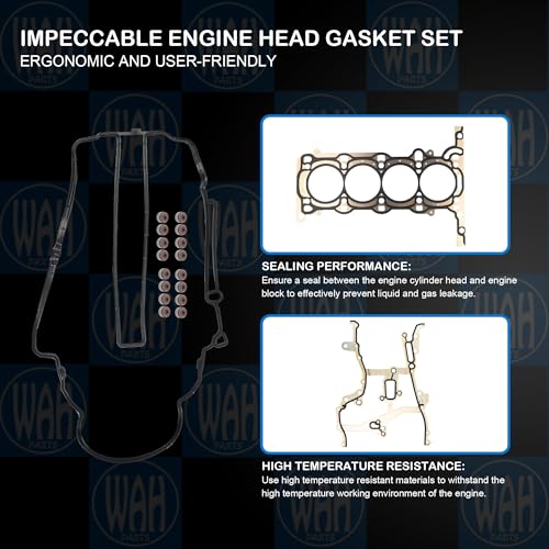 Image of Engine Cylinder Head Gasket Set and Turbo Engine Timing Tool Kit Compatible with 2011-2015 Chevy Cruze 1.4L HS54898 HS26540PT-1