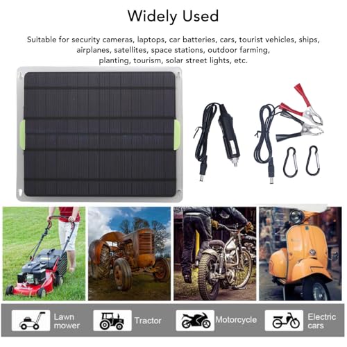 20 W 12 V Solarpanel-Kit, Solarladepanel Solarpanel Autobatterieladegerät Erhaltungsladegerät für Autoboot, Motorrad, Wohnmobil, Zuhause, Netzunabhängiges System