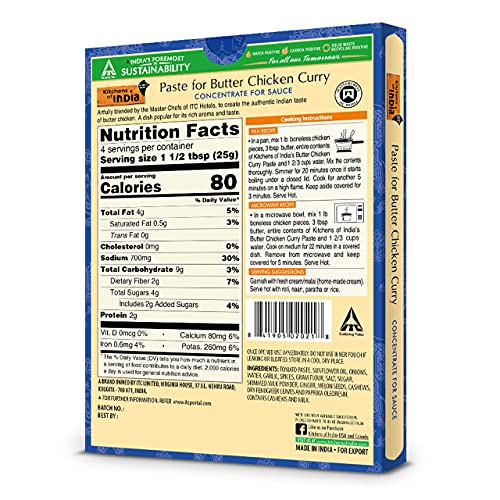 Kitchens Of India Paste For Butter Chicken Curry, 3.5-Ounce Boxes (Pack Of 6) #TOP1
