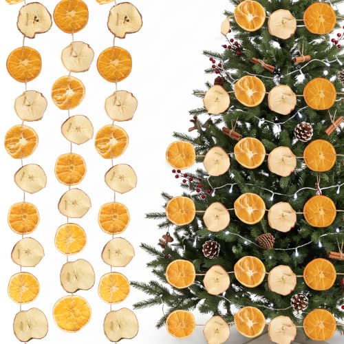 B1ykin Dried Apple Orange Slice Christmas Fall Garland - 1Pcs οΌMix