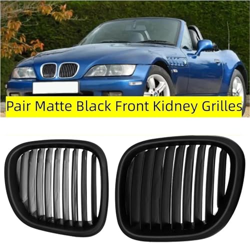 Parrilla delantera negra mate para BMW Z3 convertible y coupé modelos 1996 a 2002 2