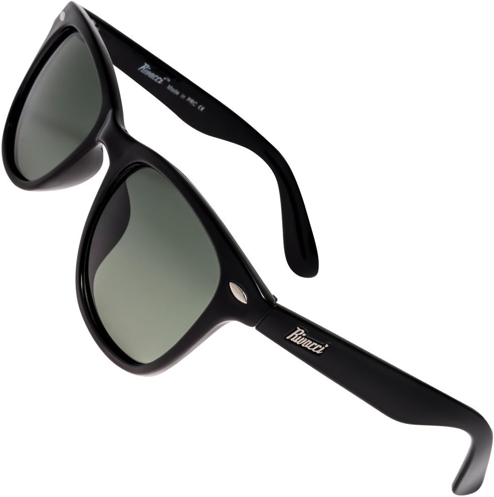 Rivacci Polarised Sunglasses for Mens And Womens - Anti Glare Driving Glasses UV Protection - Cool Retro Vintage Designer Sunglass