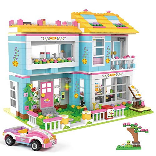Kith Friends House Building Blocks Sets, Family Friends House Building Kit with Sports Car, Creative Roleplay Toy Birthday Gift for Kids Boys Girls Age 6-12 Years Old 1009 Pieces