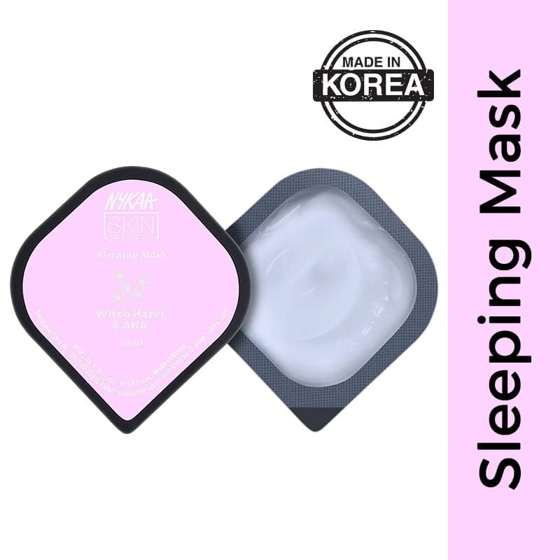 Nykaa Skin Secret Sheet Mask, Soothes & Tighten the Skin, Hydrating, Soft & Supple Skincare Routine (Witch Hazel & AHA)