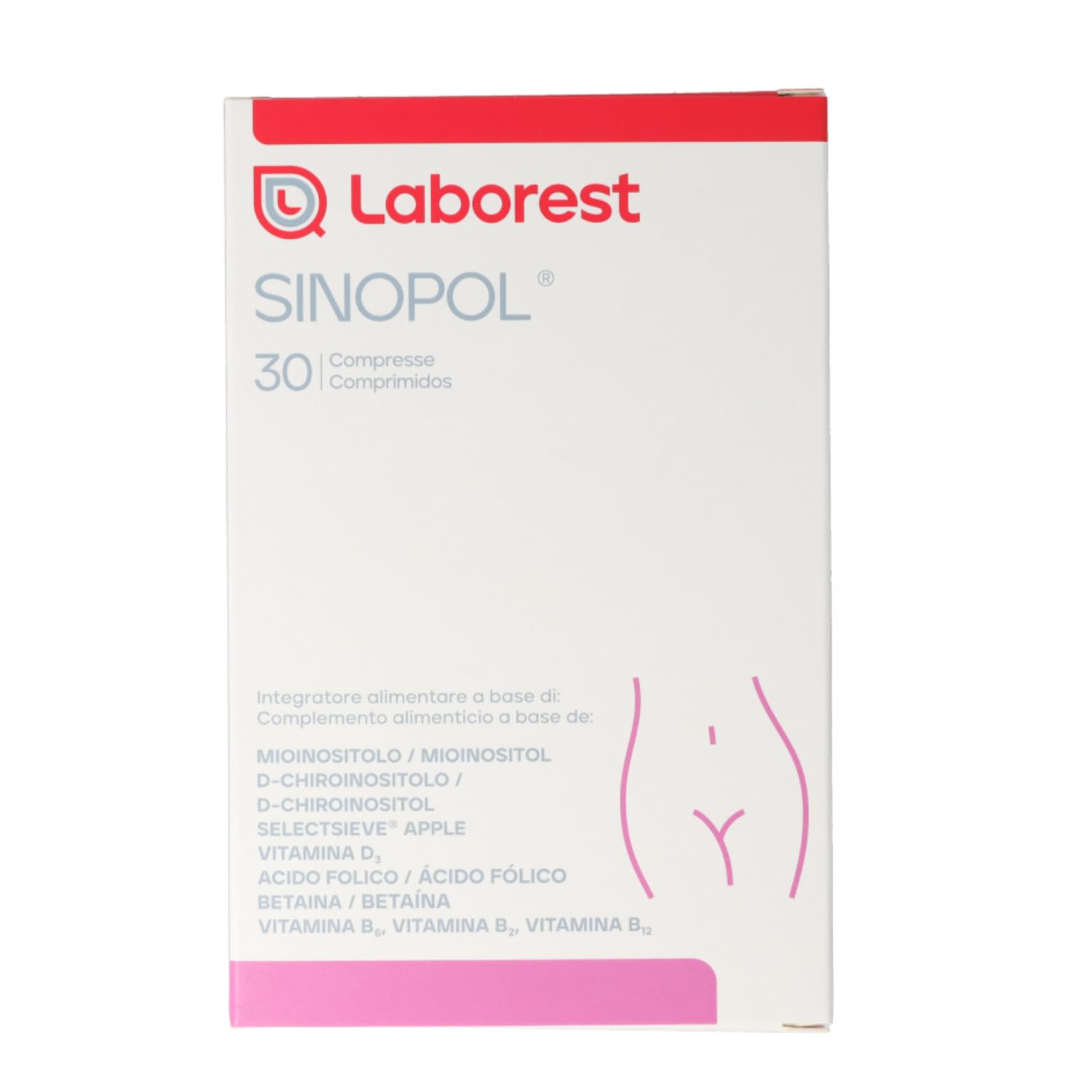 Laborest | Sinopol Fast Slow | 30 compresse | Vitamina B2, B6, B9 è B12 | Acido Folico, Lipoico, Mioinositolo | Betaina