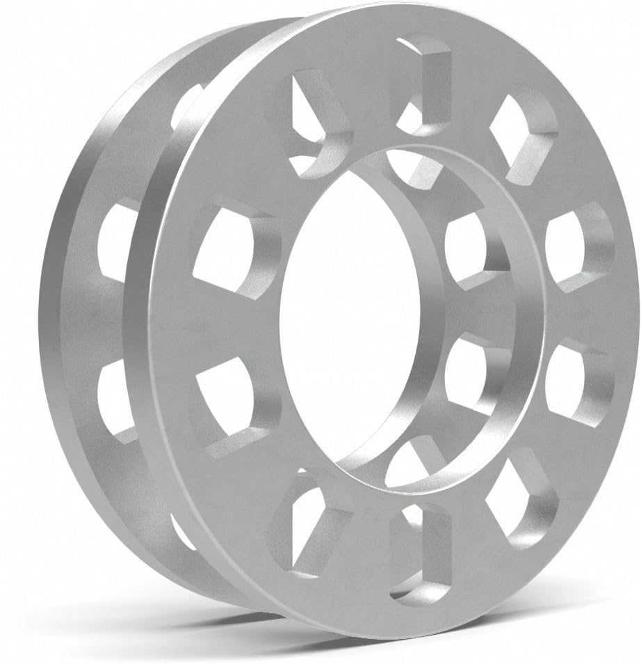 Wheel Accessories Parts 2 Pcs Die Cast Wheel Spacers 12mm 1/2" Thick Fits Bolt Patterns 5x4.25 5x110 5x112 5x4.5 5x115 5x120 5x4.75 5x5.0 5x135mm 5x5.5 Fits 5 Lug Pass Cars Light Trucks