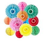 12pcs 6'' 8'' Honeycomb Balls Tissue Paper Fans...