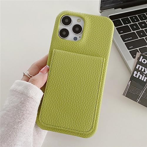 Funda para iPhone X XS ideal para viajar sin cartera estuche verde con tapa ENILSA
