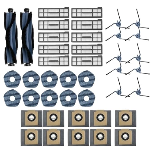 XUSENXFH Compatible For Eufy X10 Pro Omni Replacement Parts Accessories Roller Side Brush Filters Mop Cloth Dust Bags