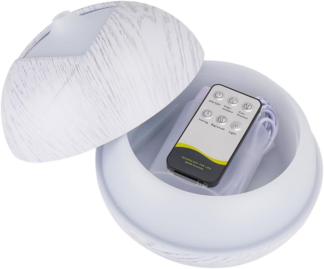 LED Light Aroma Humidifier with Auto Shut Off Decorative Essential Oil Diffuser for Home Aromatherapy and Relaxation Safe and Stylish Design