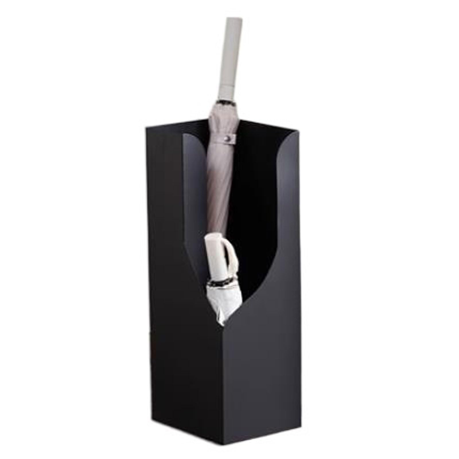 Lizhuzhuzs28 Freestanding Double Layer Umbrella Stands Holder for Entryway, Stand Free Standing Bucket Bin for Home Office Decoration, for Long & Folded Canes Walking Sticks Office(Black)