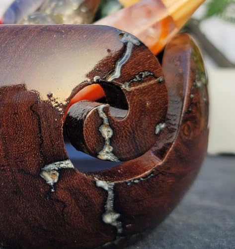 Image of Handmade Yarn Bowl Wooden - Yarn Holder Storage Bowl - Yarn Bowl for Knitting 7 inch x 4 inch inch - Best Gift for Knitters (Large)