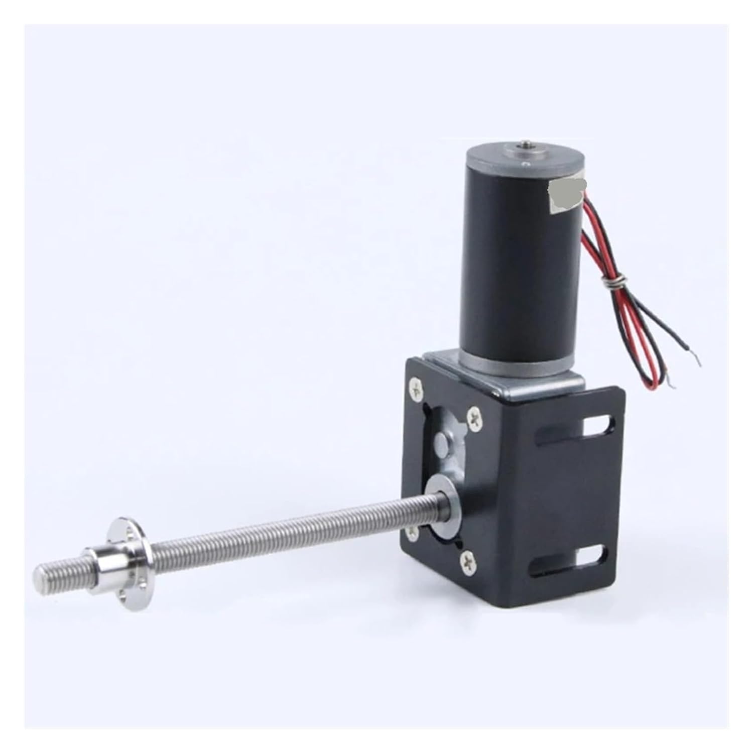 12V 24V Metal Worm Gear DC Gear Motor 116mm Long Axis M8 Threaded Screw Adjustable Speed Can CW CCW Motor 5840-31ZY