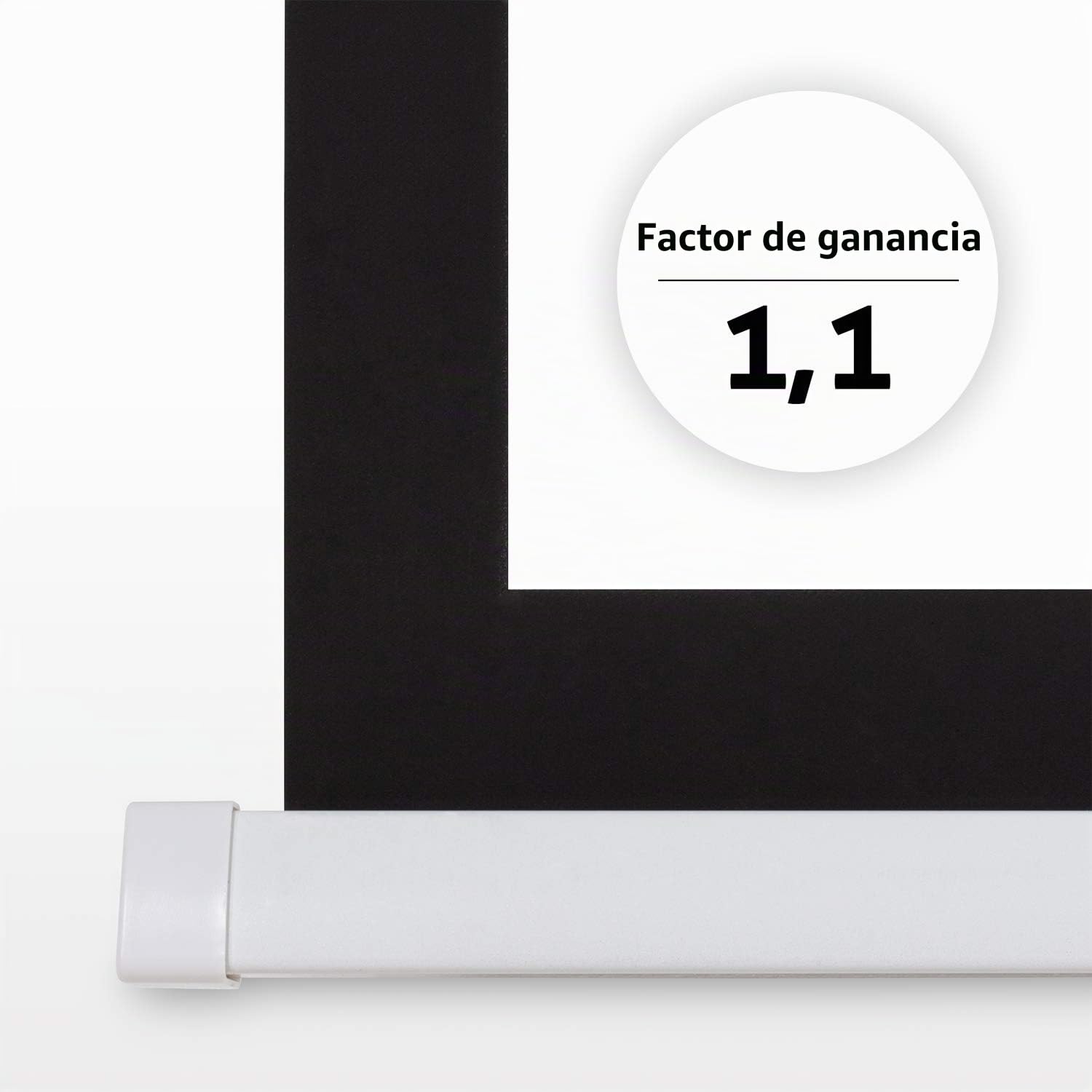 ESMART Expert CSX Pantalla empotrable, Ancho Total 255 cm, Tela: Blanca | Área de proyección 203 × 114 cm, formato 16:9, tela blanca para cine en casa y presentaciones, mando a distancia