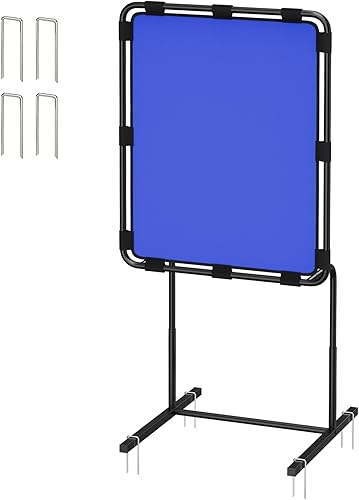 Béisbol Strike Zone Target para bolas de plástico, altura ajustable, color azul