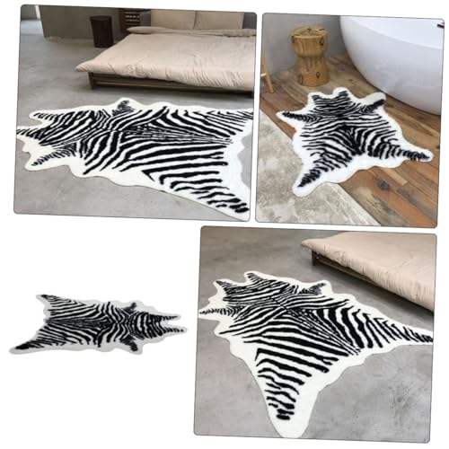 Tapis de sol imprimé zébré IMIKEYA moquette douce de salon