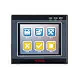 PLC HMI All in One Integrated Programmable Logic Controller, 2.8 Inch Touch Screen TFT LCD Display with 7 Input 5 Relay Output, 4 Transistor Output for 2 High-Speed Pulse 100KHz and Direction